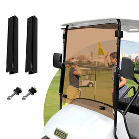 HANGKUNNEE EZGO TXT front windshield offers a crystal-clear view reducing glare for safer driving.