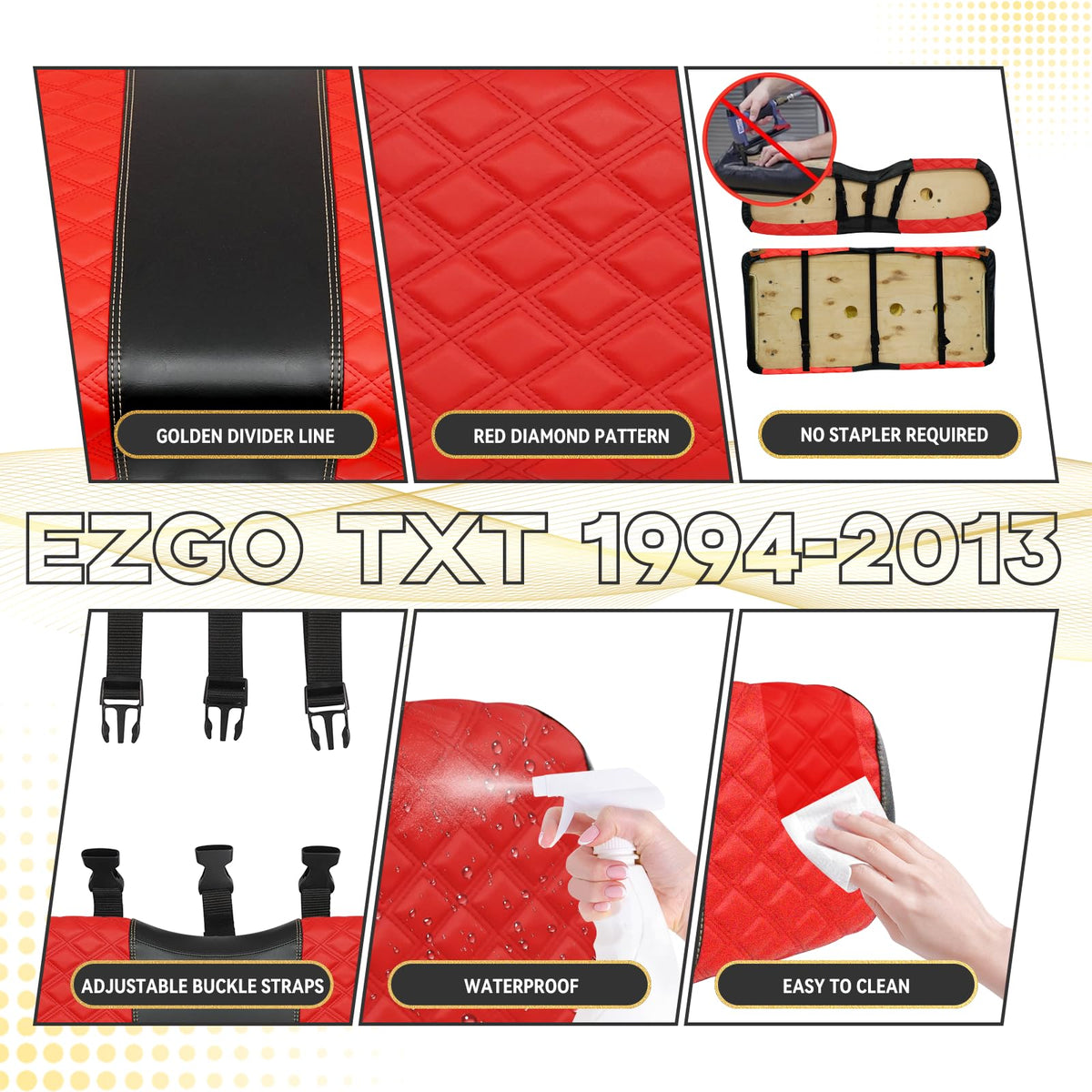 HANGKUNNEE EZGO TXT rear backrest cover for durable protection.