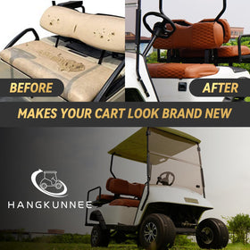 HANGKUNNEE EZGO TXT seat cover breathable mesh design for all season comfort.