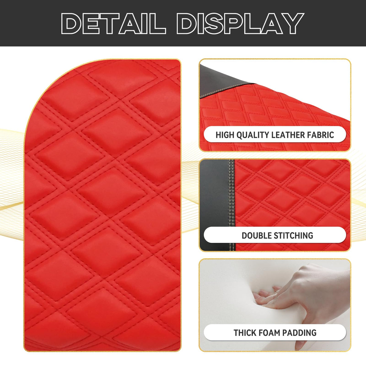 HANGKUNNEE EZGO TXT diamond-stitch detail adds luxury and durability.