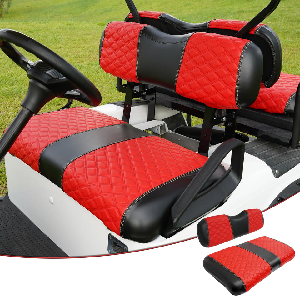HANGKUNNEE EZGO TXT front seat cover protects against wear with a premium look.