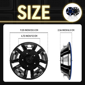 HANGKUNNEE durable plastic hubcap designed for long lasting shine