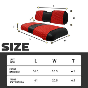 HANGKUNNEE hexagon seat cover replacement for EZGO TXT, easy care and maintenance.