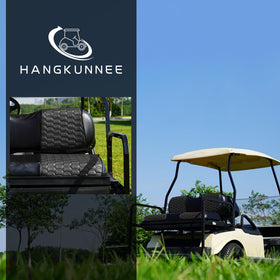 Hangkunnee waterproof and UV-resistant cover protects seats from weather and sun.
