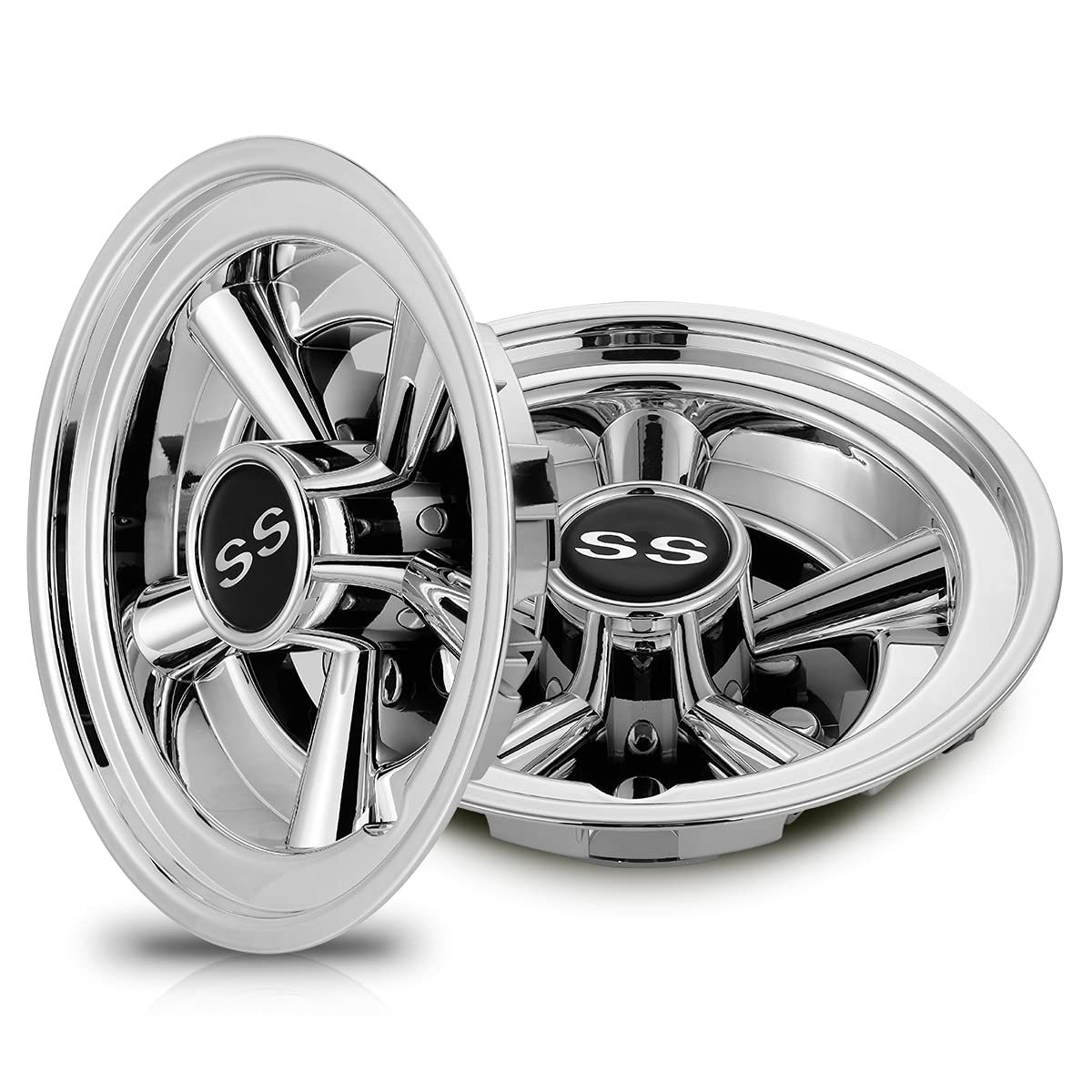 HANGKUNNEE 8-inch hub cap with SS 5-spoke design for Yamaha carts