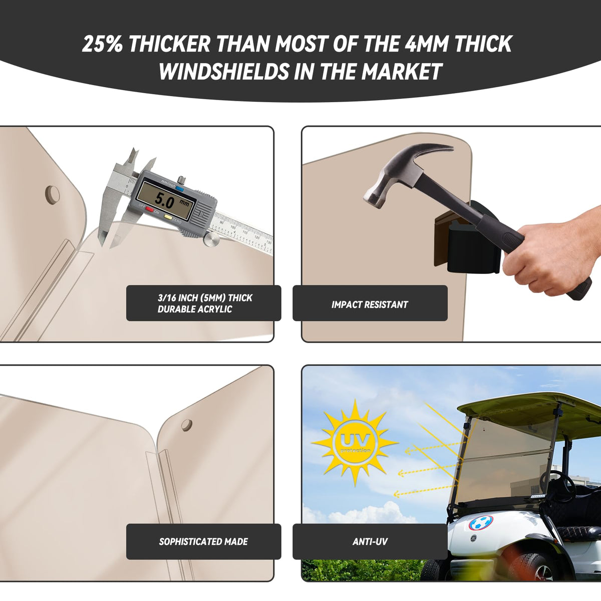 HANGKUNNEE protective-film packaging indicates shielded shipping for windscreen.