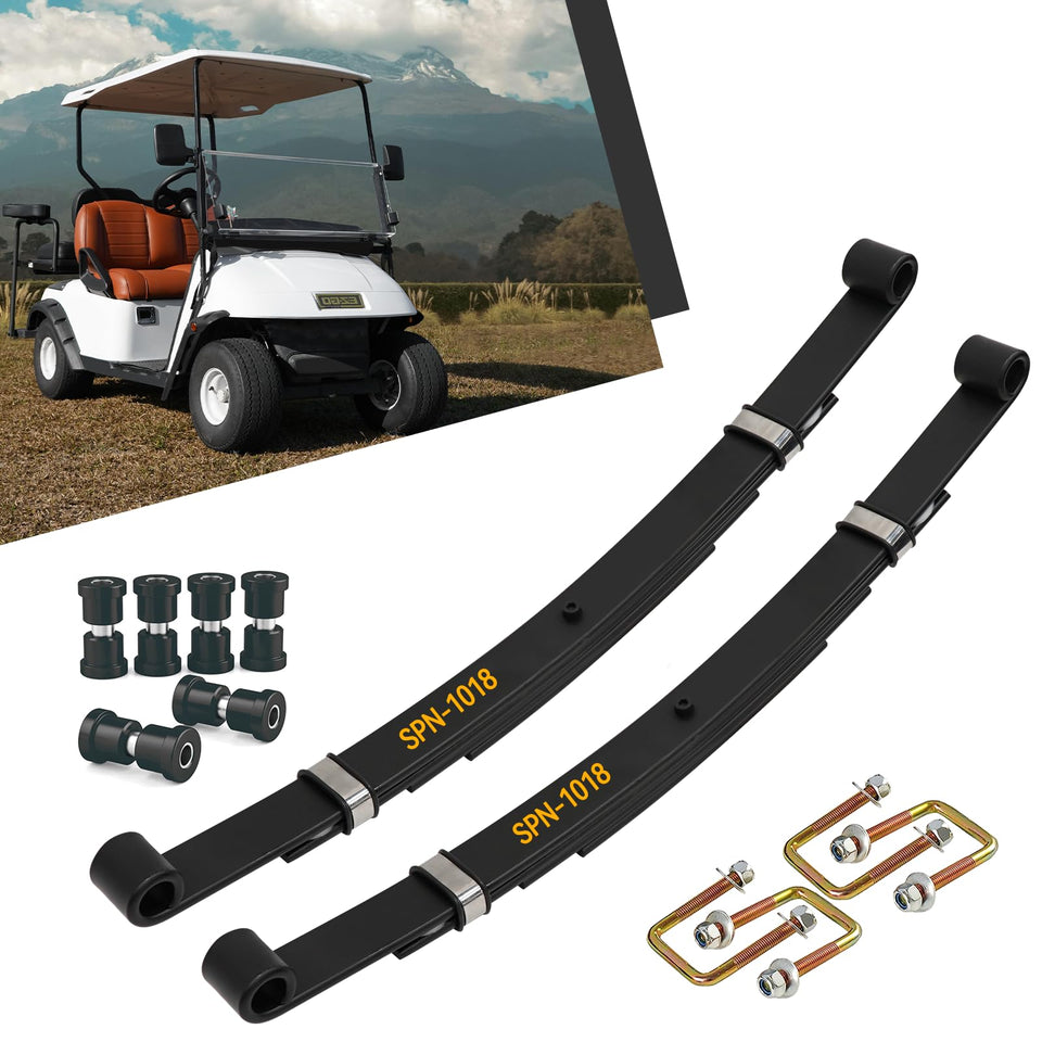Hangkunnee rear leaf spring kit for EZGO TXT improves ride stability.