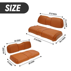 Hangkunnee rear seat cushion cover for Club Car DS guards against spills