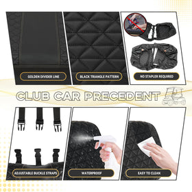 HANGKUNNEE seat cover durable marine-grade vinyl resists water and UV exposure.