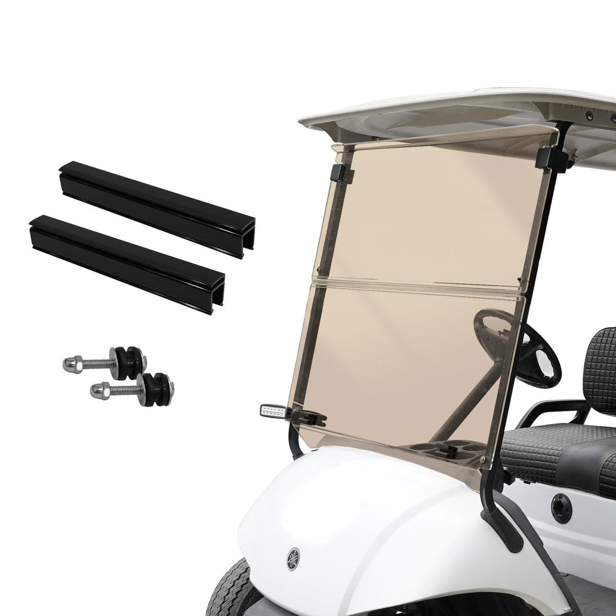 HANGKUNNEE tinted windscreen front view improves visibility for Yamaha G29.