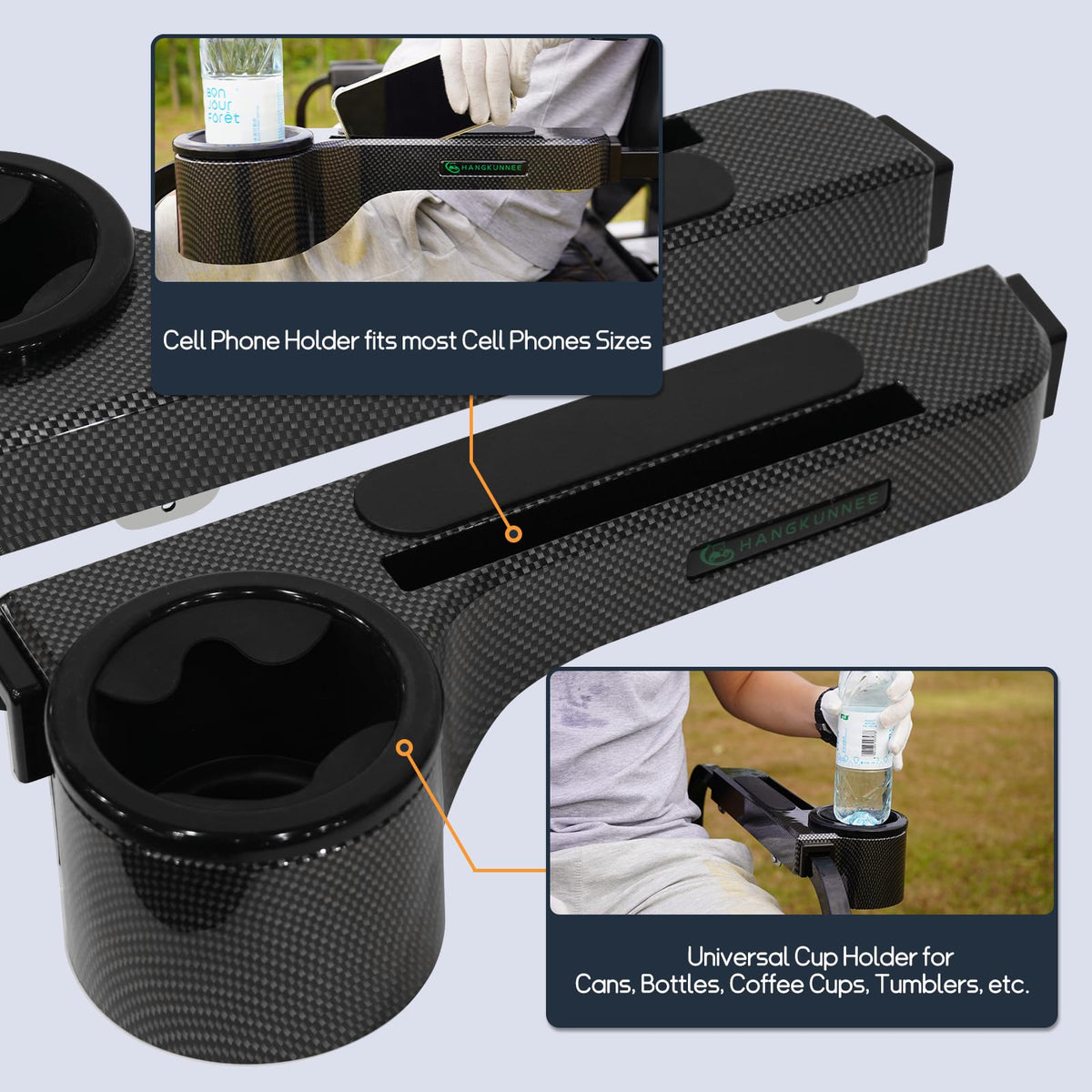 Hangkunnee universal-fit armrest for 1-inch and 1.25-inch square bars improves compatibility.