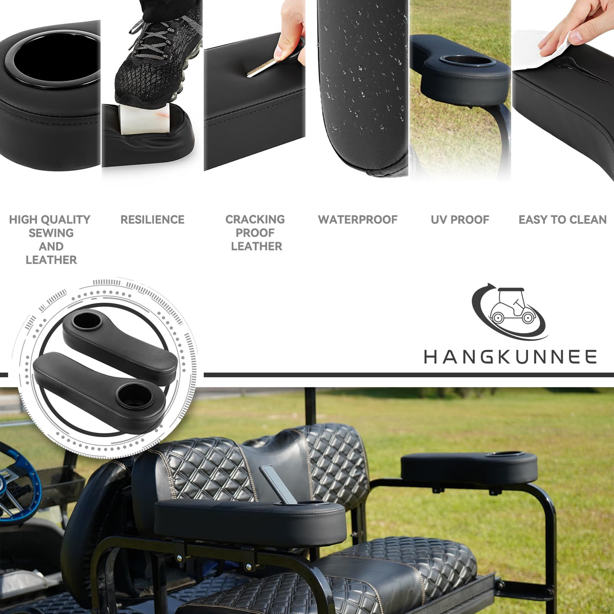 HANGKUNNEE universal-fit armrest for 0.78 and 1.0 inch square tubes