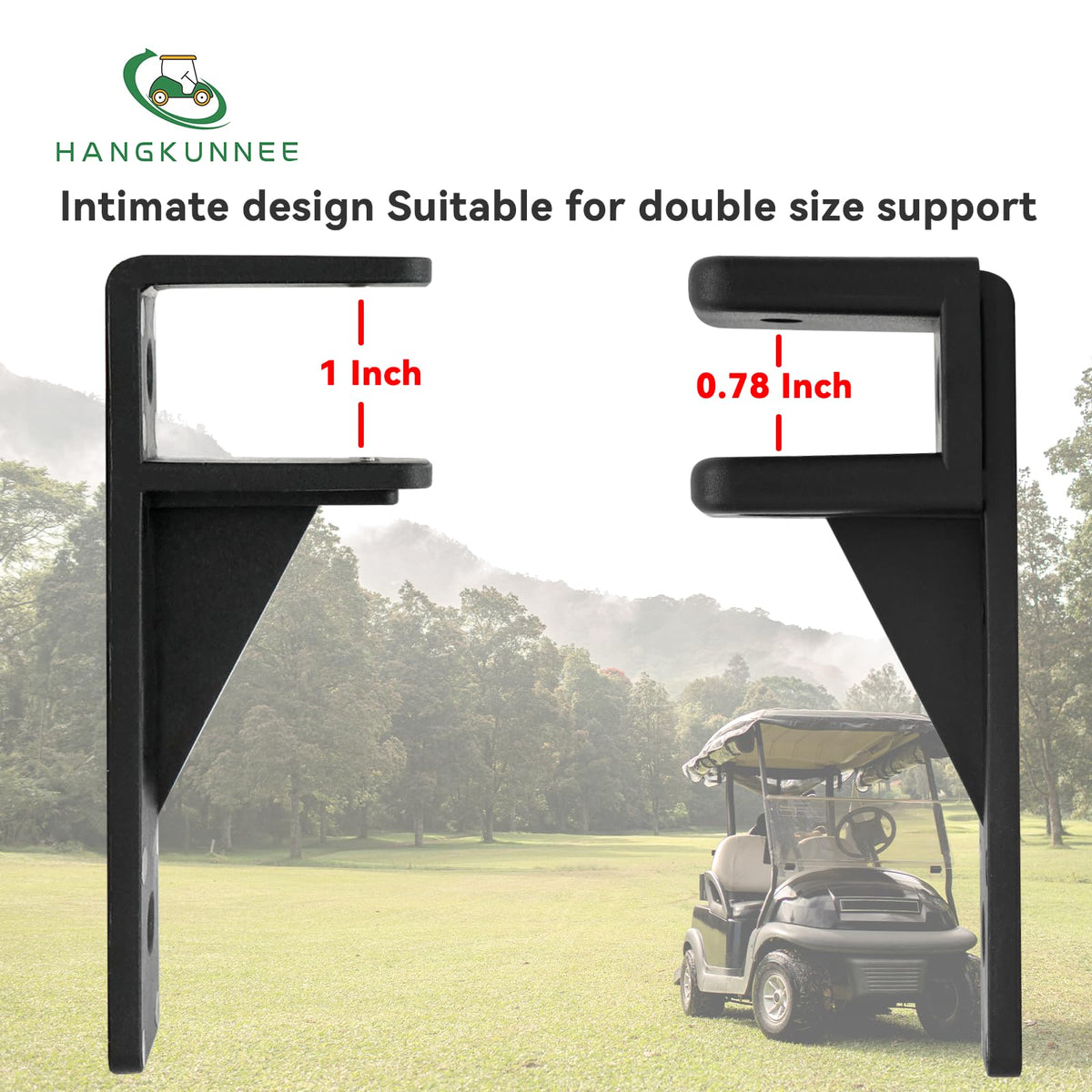 HANGKUNNEE upgraded protective frame guards the cart frame against wear.