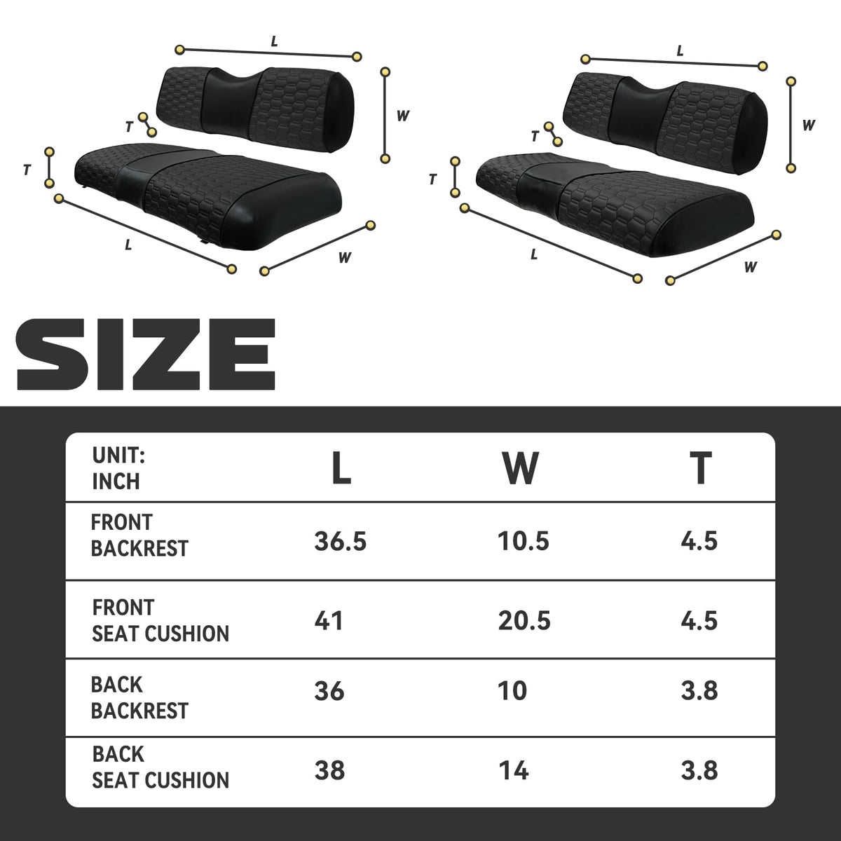 HANGKUNNEE waterproof vinyl seat cover keeps seats clean.