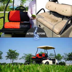 HANGKUNNEE weather-resistant seat cover keeps seats dry in rain.