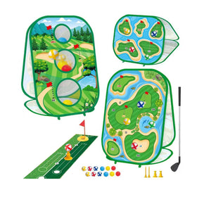 haoetcw 4 in 1 kids sticky golf set ready for versatile indoor and outdoor practice
