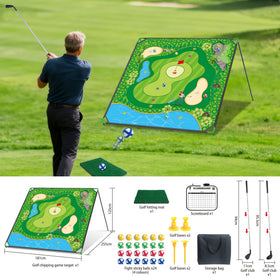 haoetcw adjustable clubs for versatile shot practice at home.