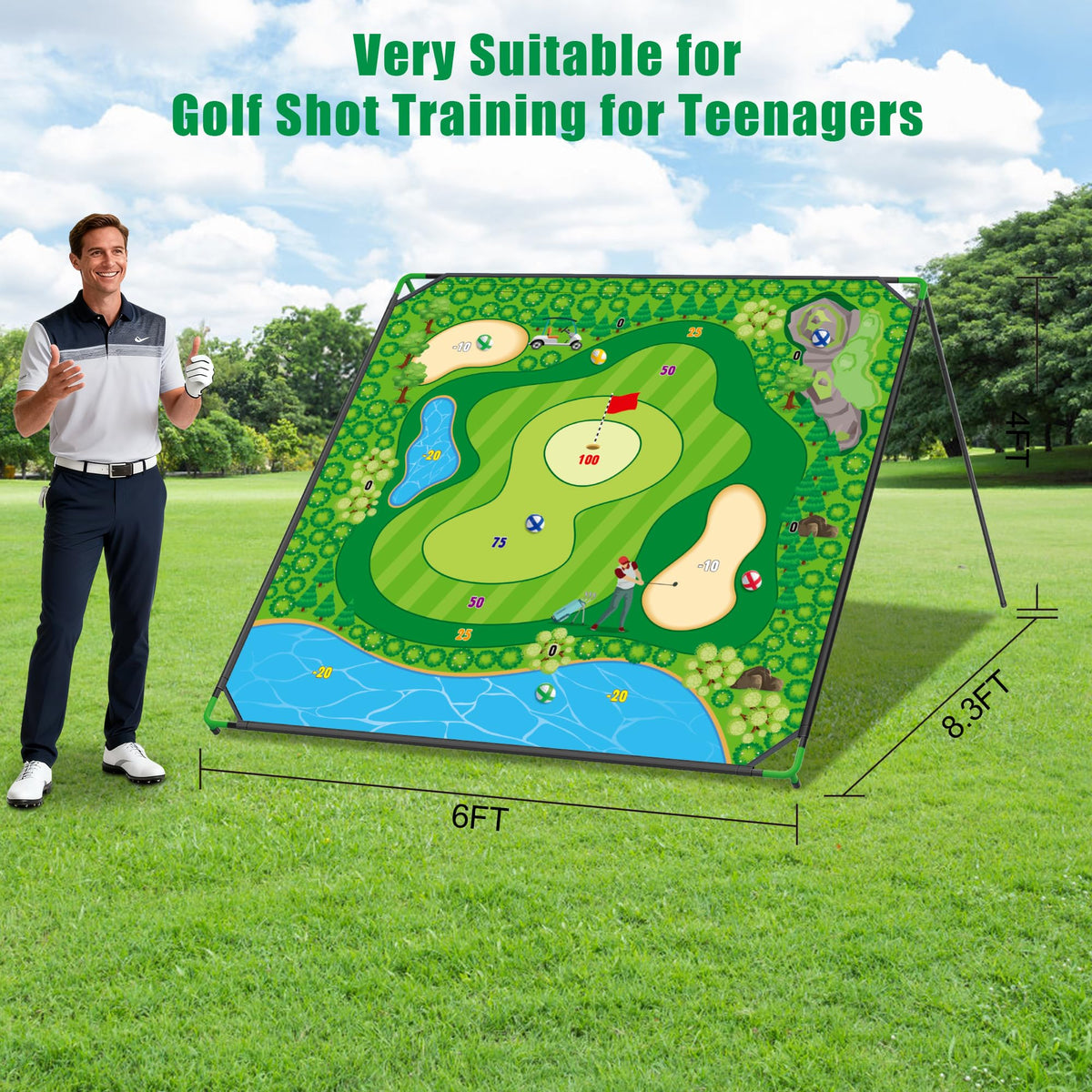 haoetcw portable multi-player set supports up to eight players.