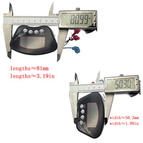 HAOSHUN LCD gauge display shows battery and fuel data clearly