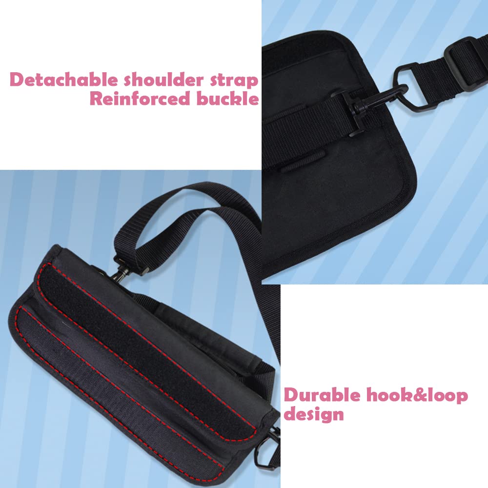 Haozaikeji mini golf bag shows wooden tees in pocket for quick setup.