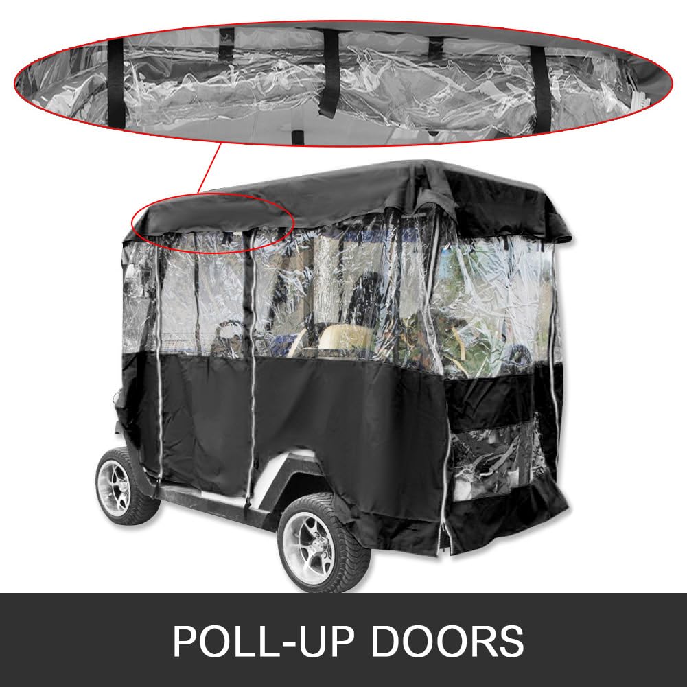 Happybuy clear PVC window provides visibility during play.