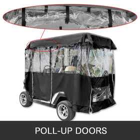 Happybuy clear PVC window provides visibility during play.