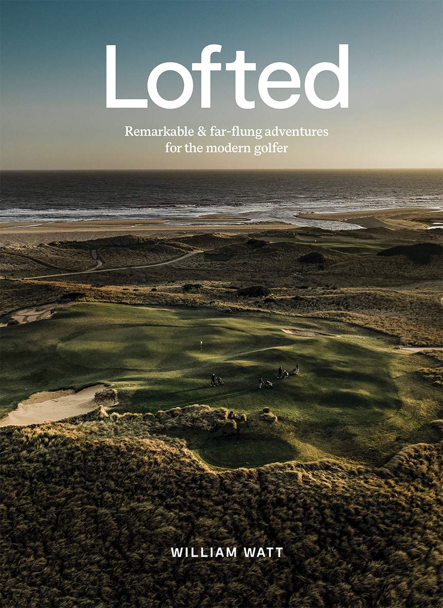 Hardie Grant Books Lofted front cover showing global golf journeys to inspire mindful exploration