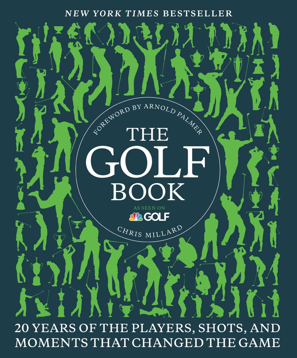 Harper The Golf Book cover shows iconic golf moments, ideal for a coffee-table display.