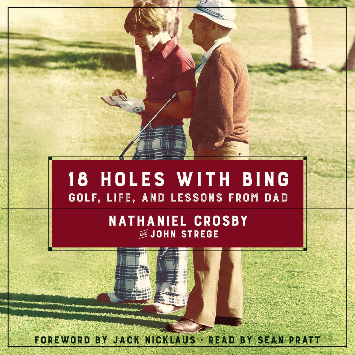 HarperCollins 18 Holes with Bing cover invites readers to a father-son golf journey