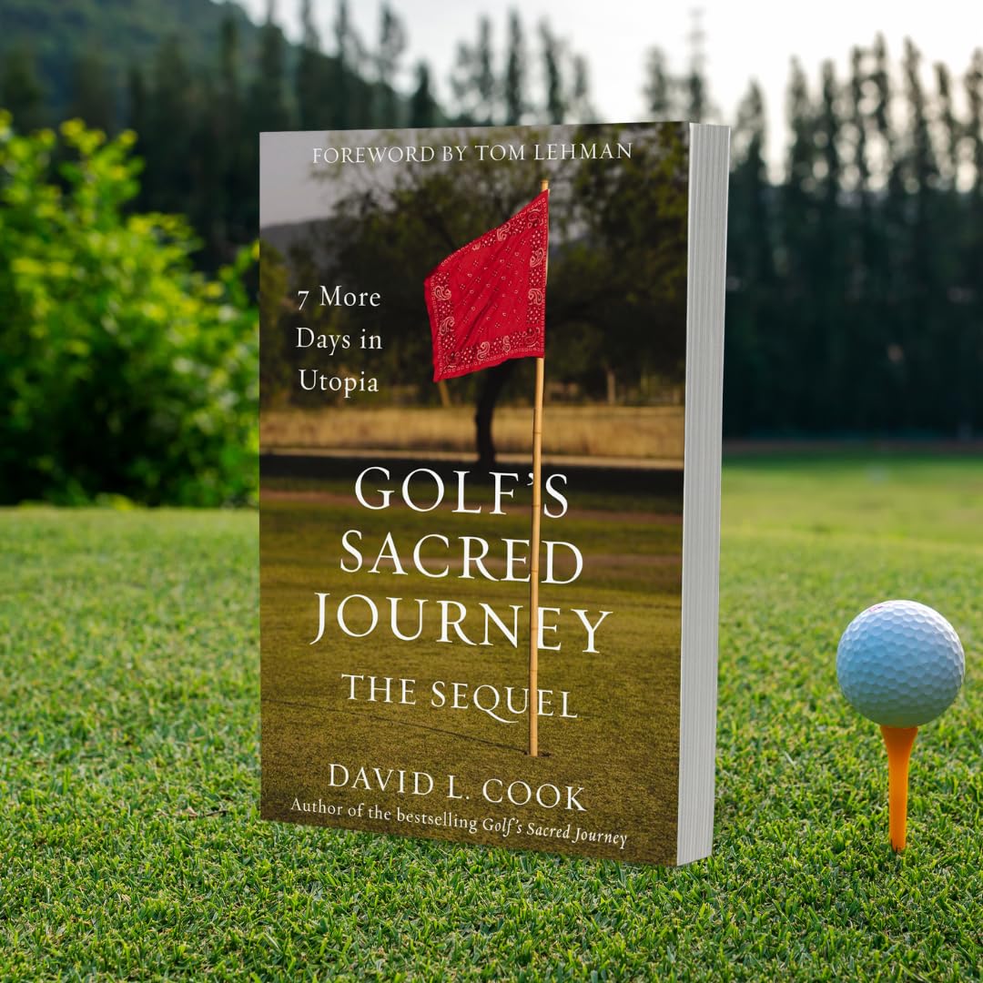 HarperCollins Golf's Sacred Journey sequel mentor moment highlighting advice and growth.