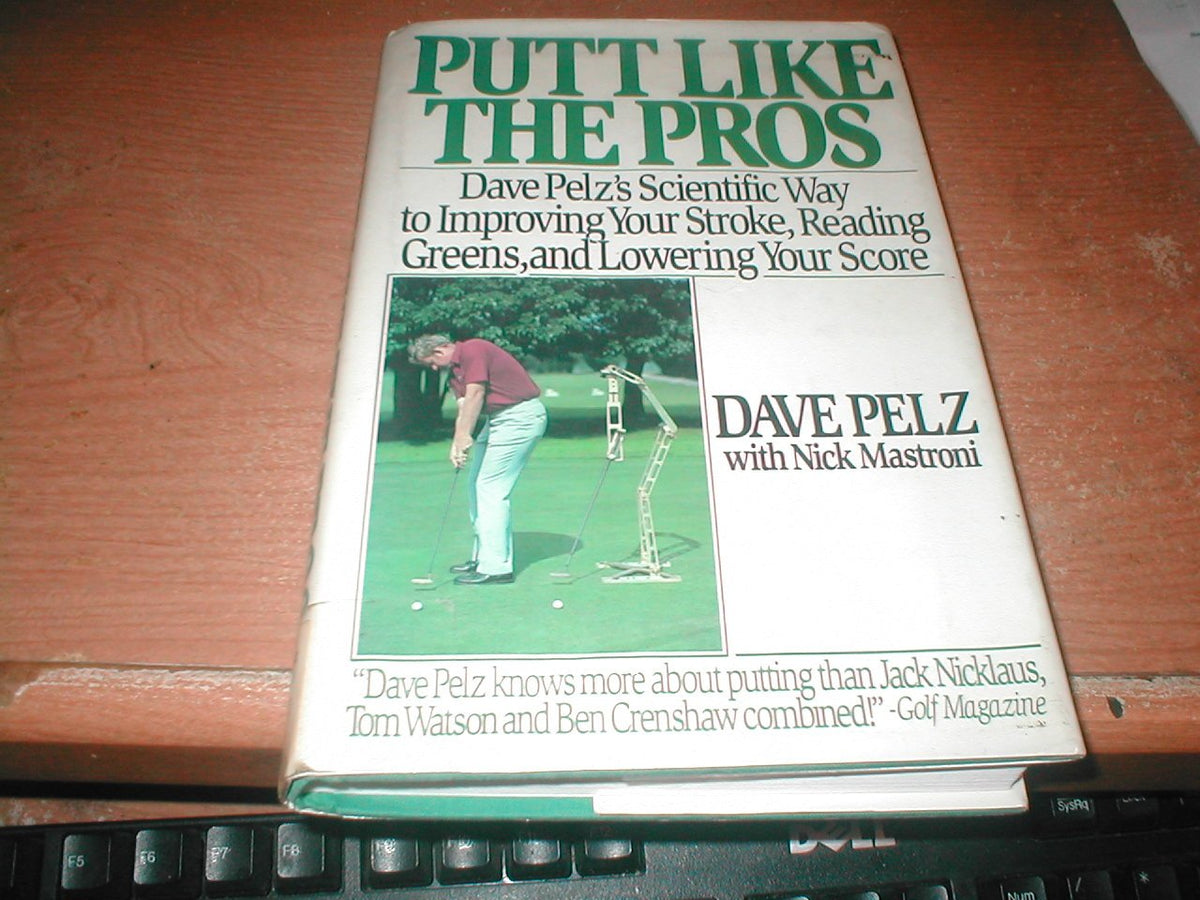 HarperCollins Putt Like the Pros book cover showing science-based tips to improve your stroke