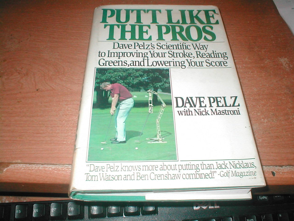 HarperCollins Putt Like the Pros book cover showing science-based tips to improve your stroke