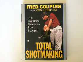 HarperCollins Total Shotmaking cover shows a pro golfer, inviting readers to learn smarter scoring.