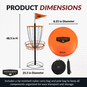 Hathaway weighted discs 140-160g enabling balanced flight.