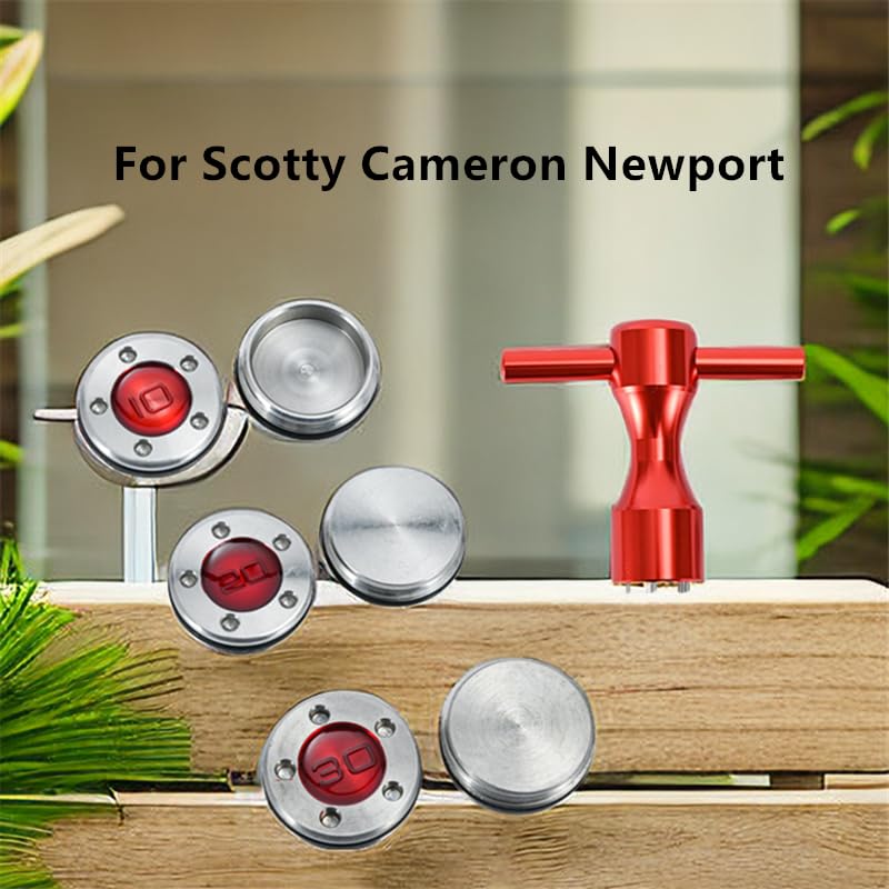 HAUSEE Golf Putter Weights 10g red close-up enhances balance and tempo.
