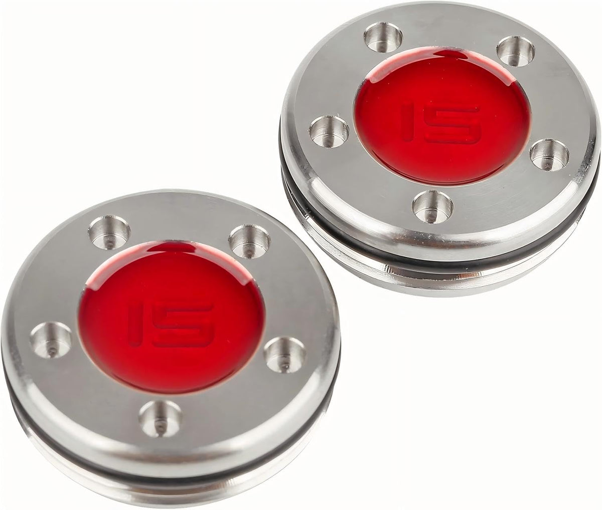 HAUSEE Golf Putter Weights 15g red close-up enables easy on-course adjustments.