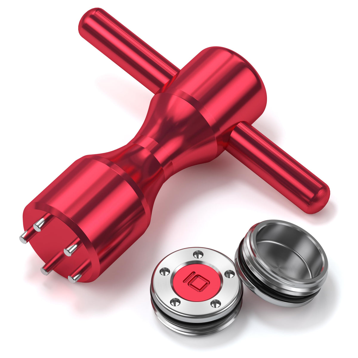 HAUSEE Golf Putter Weights 5g red close-up for precise weight tuning on greens.