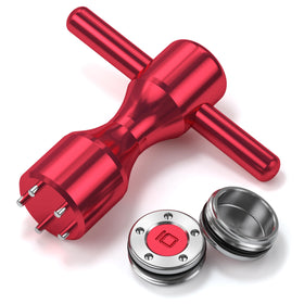 HAUSEE Golf Putter Weights 5g red close-up for precise weight tuning on greens.