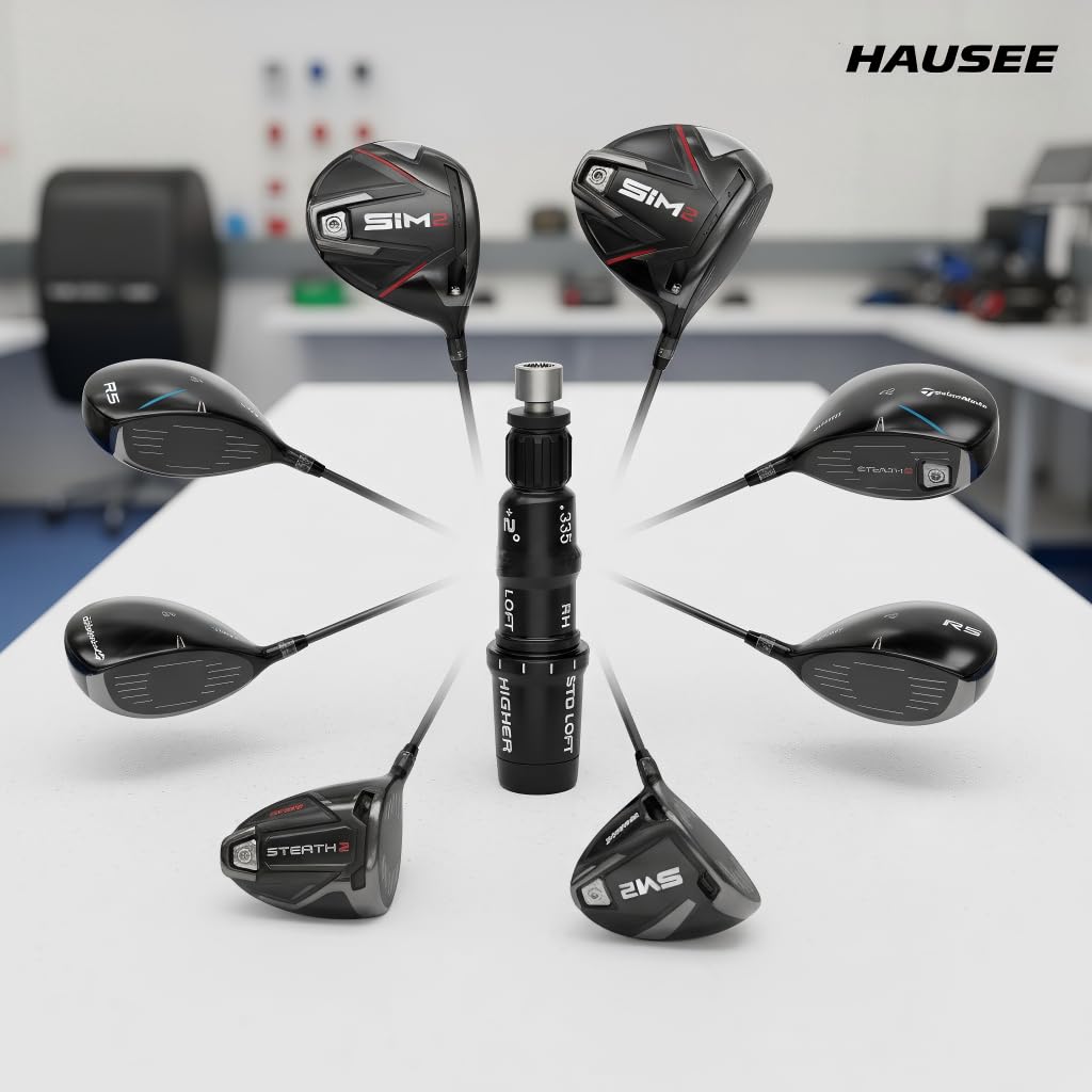 HAUSEE alignment markers help quick, accurate installation on clubheads.