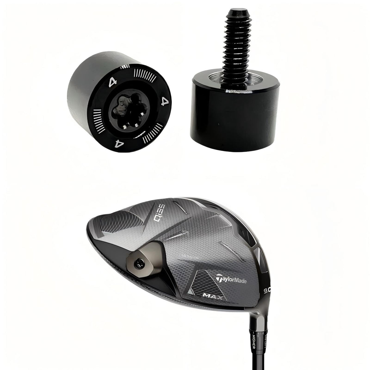 HAUSEE weight head engraving on Qi35 demonstrates compatibility detail for easy identification.
