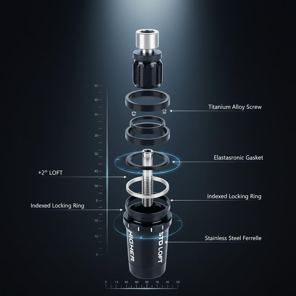 HAUSEE secure connection system for reliable shaft-to-head attachment.