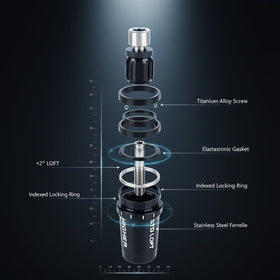 HAUSEE secure connection system for reliable shaft-to-head attachment.