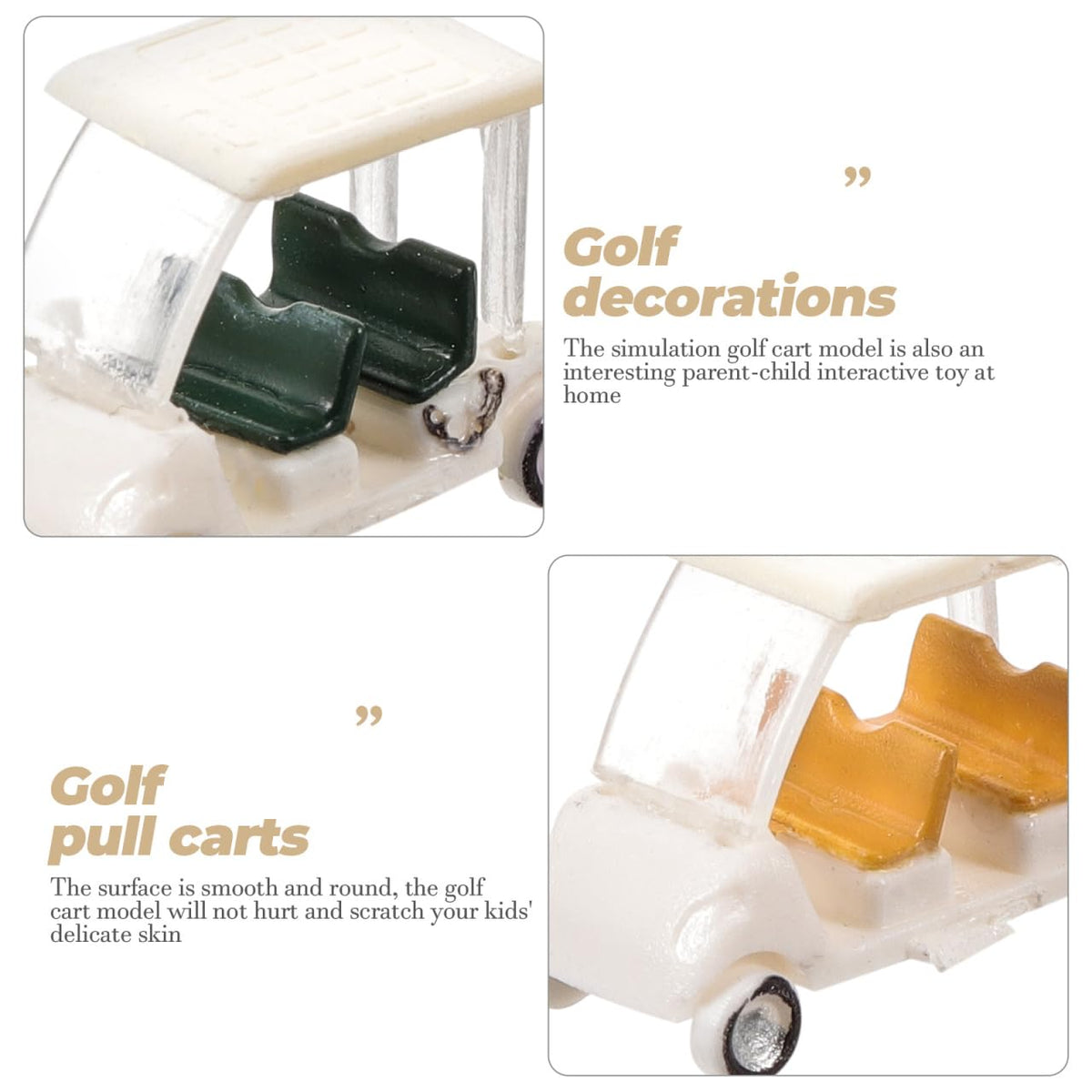 HAWILLOSCH Dollhouse display five-piece cart set for charming decor