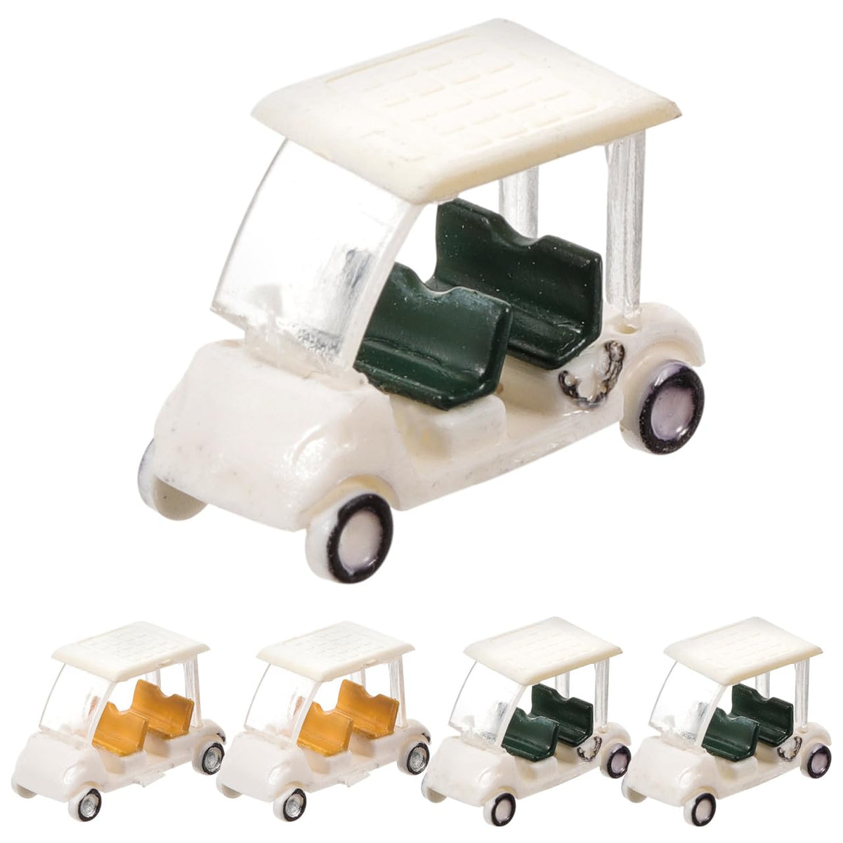 HAWILLOSCH Realistic mini golf cart front view for detailed dollhouse display