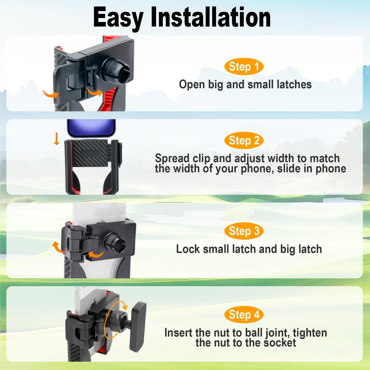 Compatible with EZGO, Club Car and Yamaha golf carts