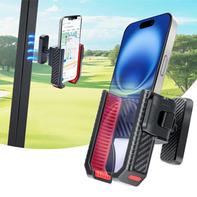 Haxmuti golf cart phone holder base on frame enables secure use