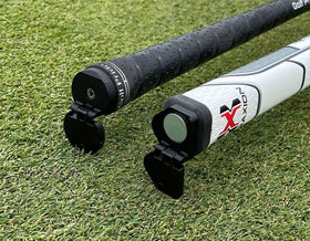 HD Products golf chipper stand cap on putter head keeps grip dry.