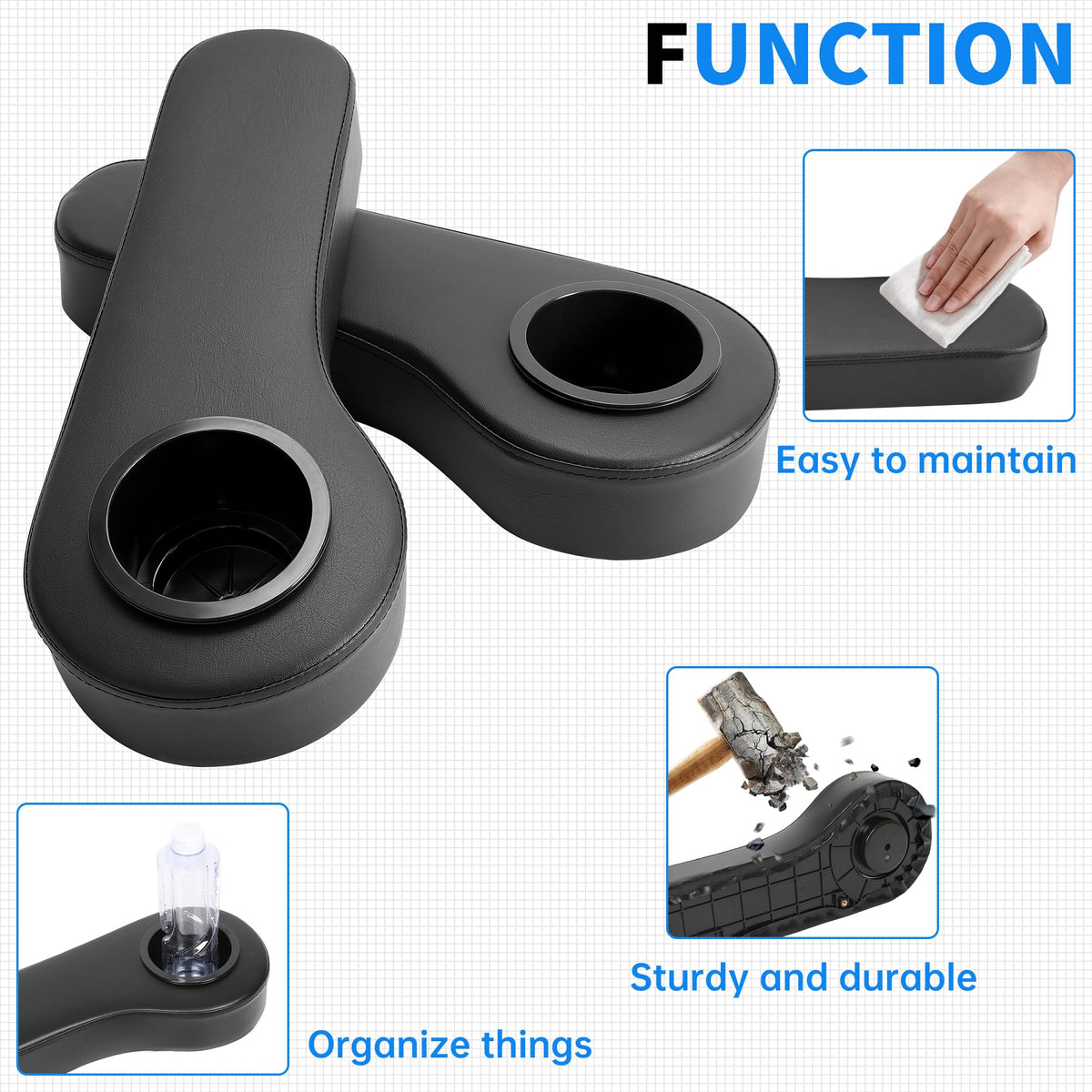 HECASA durable base plate improves longevity for frequent golf cart use