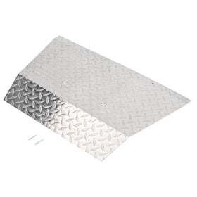 HECASA Diamond Plate Front Bumper Shock Cover on EZGO Medalist for rugged protection.