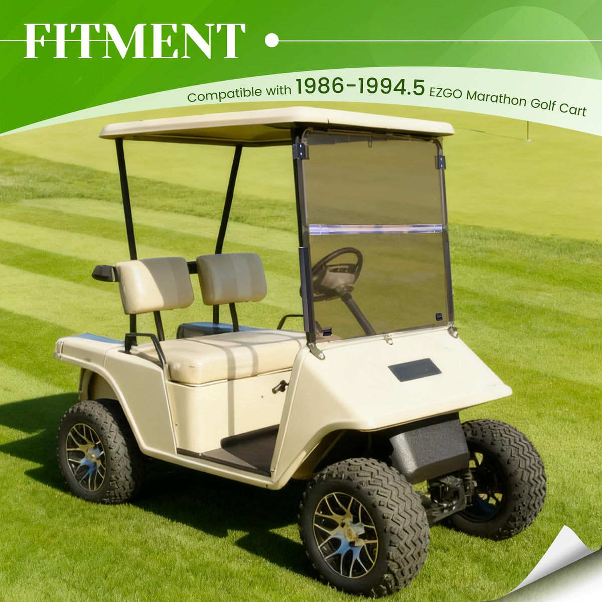 HECASA folding hinge windshield design maintains a clear view when adjusted.